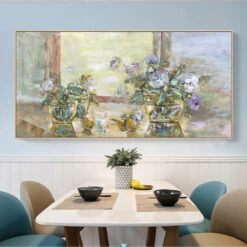 Verticalure With Purple Flowers