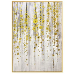 The Shiny Buttercup Flowers 12 The Shiny Buttercup Flowers -Hila Creations Shop Dropshiping kunst Hand Gemalt gold blume lgem lde Wand Kunst Moderne Goldene Blumen Bild Leinwand Home 3