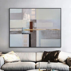 Conservatory -Hila Creations Shop Hand Bemalt Abstrakten lgem lde Wand Kunst Moderne Minimalistischen Geometrische Bild Leinwand Home Decor F r 2