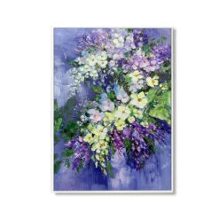Bouquet Of Geraniums 10 Bouquet Of Geraniums -Hila Creations Shop Handgemachte Abstrakte lgem lde Wand Kunst Moderne Minimalistischen Blumen Bild Gro e Gr e Leinwand Home 1