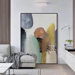 Microscopic Treasures 12 Microscopic Treasures -Hila Creations Shop Handgemachte Abstrakte lgem lde Wand Kunst Moderne Minimalistischen Bunte Geometrische Bild Leinwand Home Decor F r