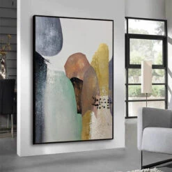 Microscopic Treasures 11 Microscopic Treasures -Hila Creations Shop Handgemachte Abstrakte lgem lde Wand Kunst Moderne Minimalistischen Bunte Geometrische Bild Leinwand Home Decor F r 4