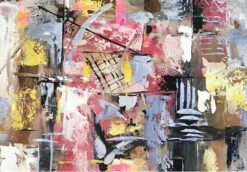 Concrete Philosophy -Hila Creations Shop Handmade obraz olejny oryginalny abstrakcyjny salon zdj cia na cianie pionowe obrazy na p tnie du 5