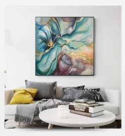 Fairy Dust -Hila Creations Shop Oil painting abstract art oil on canvas Silver modern wall decor painting Decoration picture room wall 4 34a8848b a011 47e4 ad82 ccc255c6a3fd